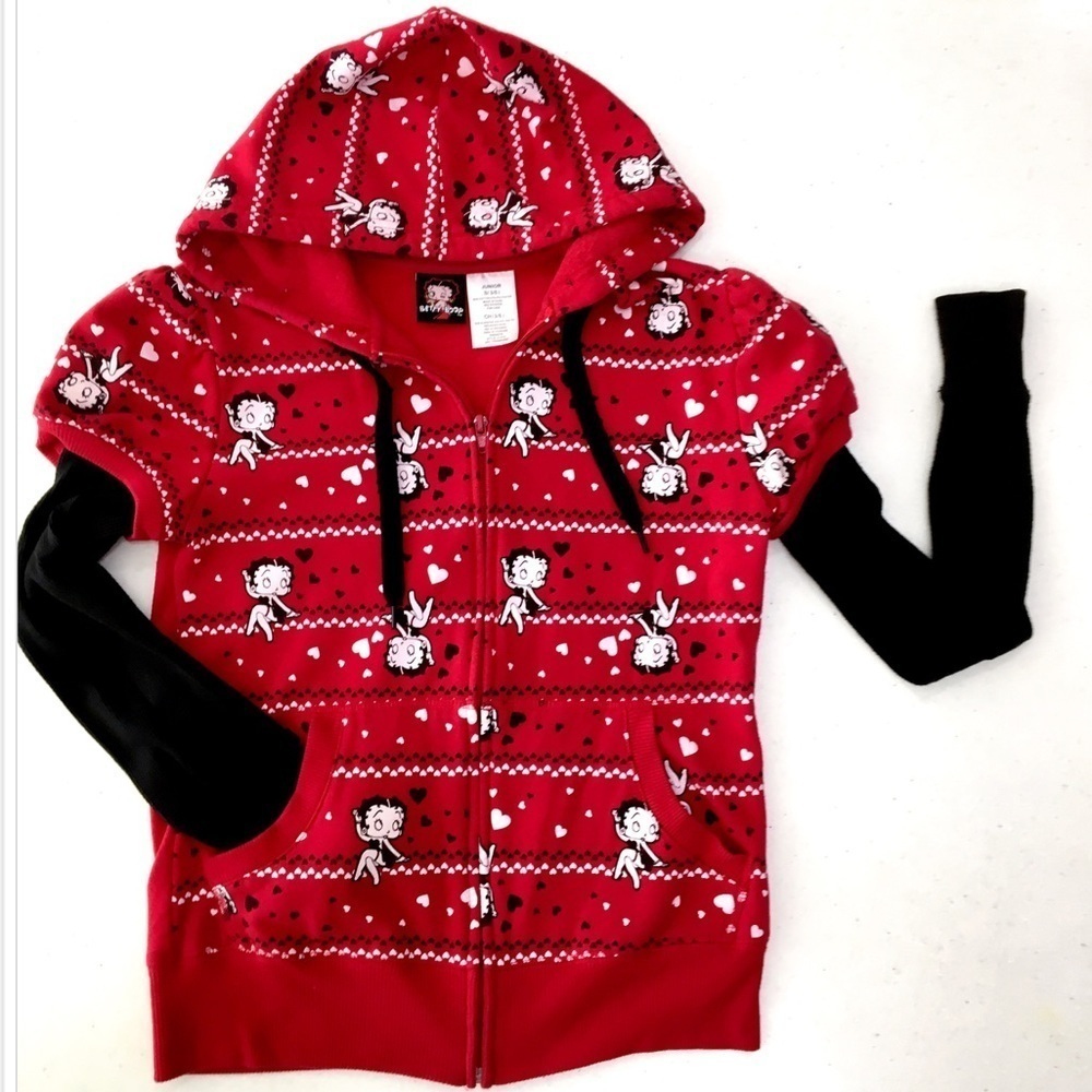 Betty Boop Hoodie Full Zip S